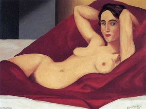 Rene Magritte - Reclining nude