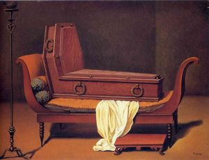 Rene Magritte - Perspective: Madame Recamier by David