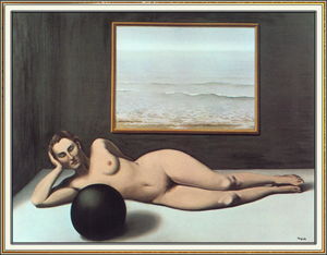 Rene Magritte - Bather between Light and Darkness