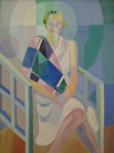 Robert Delaunay - Portrait of Madame Heim