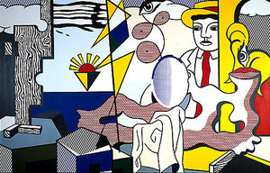 Roy Lichtenstein - Figures with sunset