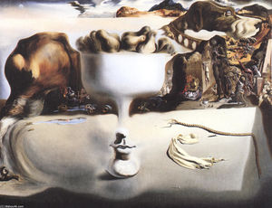 Salvador Dali - Apparition of Face and Fruit Dish on a Beach