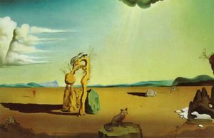 Salvador Dali - Nude in the Desert Landscape