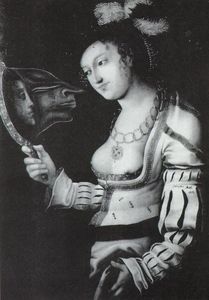 Salvador Dali - Cranach Metamorphosis (Woman in a Mirror)