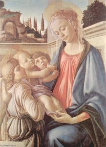 Sandro Botticelli - Madonna with two angels