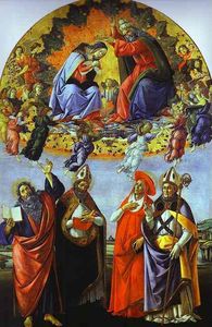 Sandro Botticelli - The Coronation of the Virgin (Altarpiece of St. Mark)