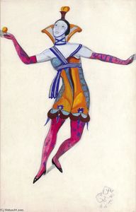 Sergey Yurievich Sudeikin - Costume design for --Venetian madmen-- - Colombina