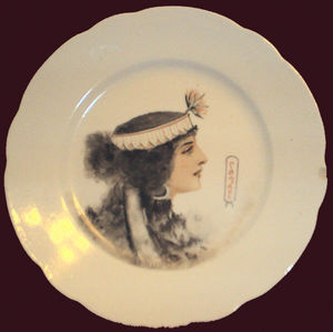 Sergey Solomko - Plate -Egyptian Queen-