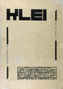 Theo Van Doesburg - Cover design for magazine --Klei--