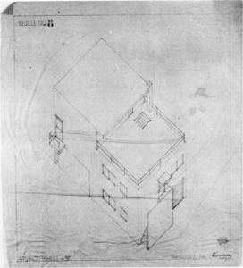 Theo Van Doesburg - Axonometric drawing of the house in Meudon