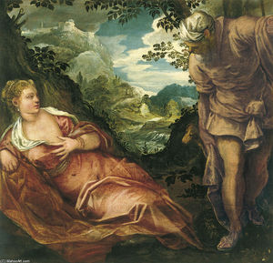 Tintoretto (Jacopo Comin) - Tamar and Judah