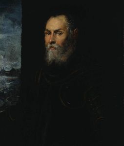 Tintoretto (Jacopo Comin) - Portrait of a Venetian admiral