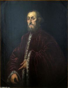 Tintoretto (Jacopo Comin) - Portrait of a Venetian senator