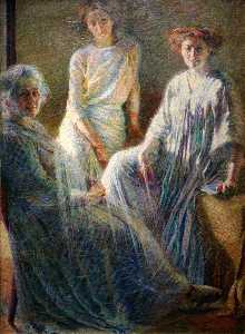  Oil Painting Replica Three Women, 1910 by Umberto Boccioni (1882-1916, Italy) | WahooArt.com
