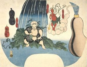 Utagawa Kuniyoshi - Animated Gourd