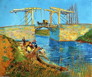 Vincent Van Gogh - The Langlois Bridge at Arles with Women Washing