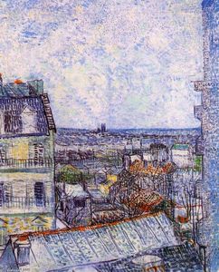 Vincent Van Gogh - View from Vincent's room in the Rue Lepic