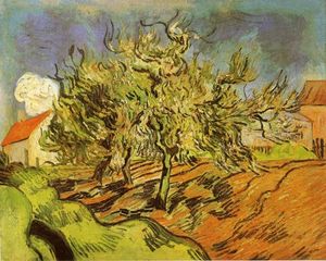 Vincent Van Gogh - Landscape with Three Trees and a House