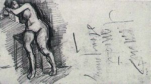 Vincent Van Gogh - Female Nude, Seated