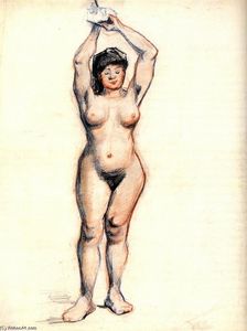 Vincent Van Gogh - Standing Female Nude Seen from the Front