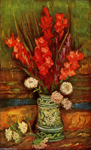 Vincent Van Gogh - Still LIfe - Vase with Red Gladiolas