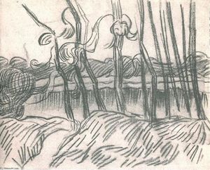 Vincent Van Gogh - A Row of Bare Trees