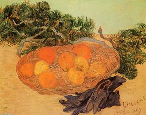Vincent Van Gogh - Still Life with Oranges and Lemons with Blue Gloves