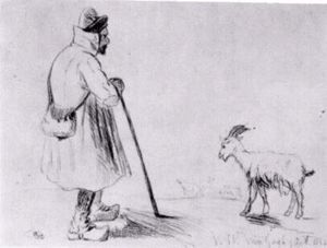 Vincent Van Gogh - The Goat Herd