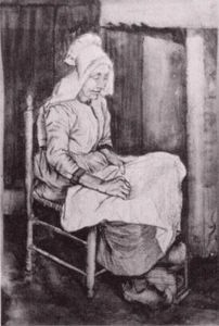 Vincent Van Gogh - Woman Sewing