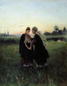 Vladimir Yegorovich Makovsky - Mother and daughter