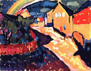 Wassily Kandinsky - Murnau with rainbow