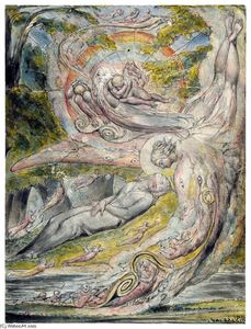 William Blake - Milton`s Mysterious Dream