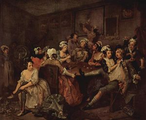 William Hogarth - Scene in a tavern