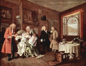 William Hogarth - Suicide of the Countess
