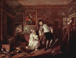 William Hogarth - The murder of the count