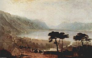 William Turner - The Lake Geneva seen from Montreux