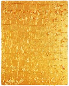 Yves Klein - Gold Leaf on Panel