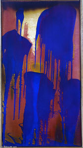Yves Klein - Untitled Fire-Color Painting