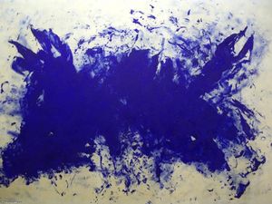 Yves Klein - Great blue cannibalism, Tribute to Tennessee Williams