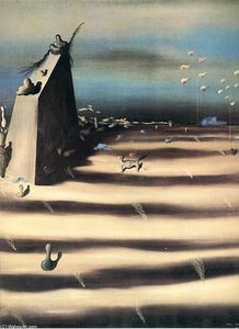 Yves Tanguy - Large Painting Representing a Landscape