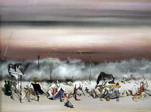  Artwork Replica The Ribbon of Excess, 1932 by Yves Tanguy (Inspired By) (1900-1955, France) | WahooArt.com