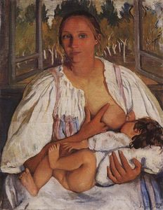 Zinaida Serebriakova - Nurse with baby