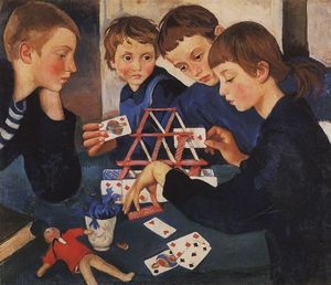 Zinaida Serebriakova - House of cards
