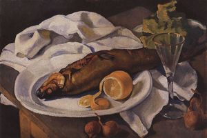 Zinaida Serebriakova - Clams and Lemon