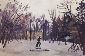 Zinaida Serebriakova - Winter in the royal village. Upper Bath