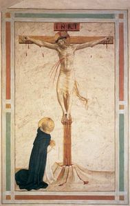 Fra Angelico - Crucifixion with St Dominic (Cell 17)