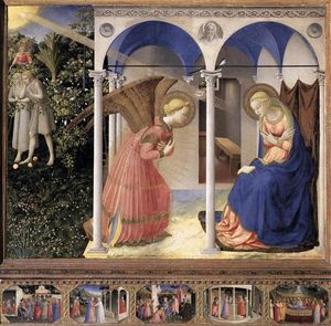 Fra Angelico - The Annunciation - (own a famous paintings reproduction)