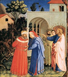 Fra Angelico - The Apostle St James the Great Freeing the Magician Hermogenes