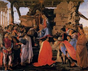 Sandro Botticelli - Adoration of the Magi - (buy famous paintings)