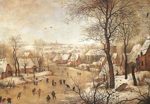 Pieter Bruegel The Younger - Winter Landscape with a Bird-trap